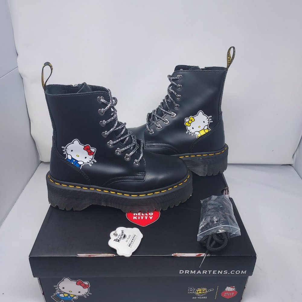 Dr. Martens x Hello Kitty Jadon Platform Chunky Sanrio Boots - Picture 8 of 12